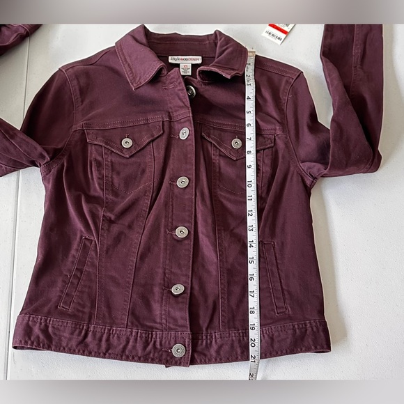 NWT. Style & Co  Classic Denim Jacket Size XS - Picture 8 of 11